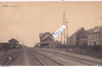 Perwez : La Gare   ( ecrit avec timbre )