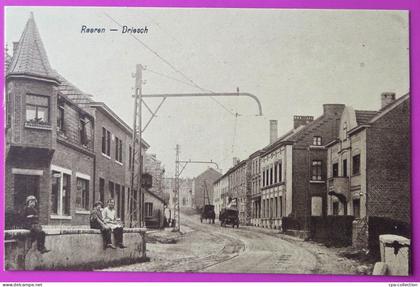 Cpa Raeren Driesch Ligne Tramway Tram Train Carte Postale Belgique Liège Rare Secteur La Calamine Eupen