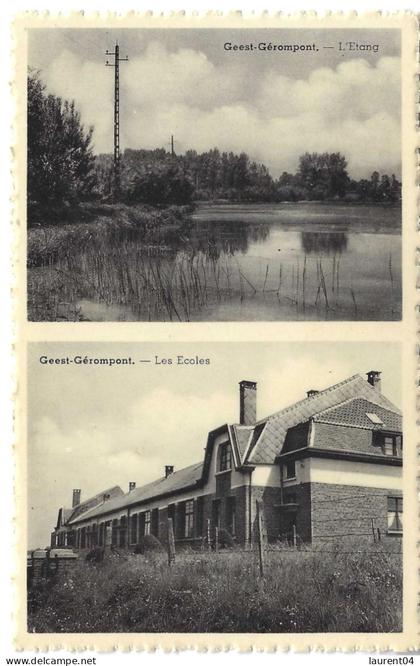 RAMILLIES.  GEEST GEROMPONT.  L'ETANG . LES ECOLES.