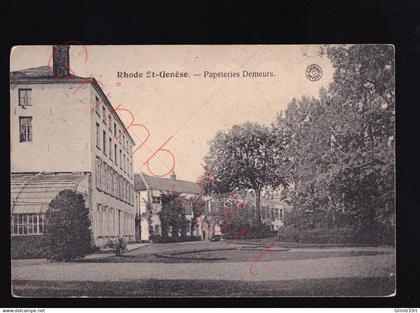 Rhode St-Genèse - Papeteries Demeurs - postkaart