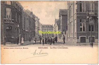 CPA ROESELARE ROESELAERE ROULERS  LA RUE CONSCIENCE