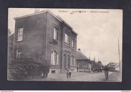Belgique Strijthem gemeentehuis Maison Communale ( animée Ed. Grijseels)