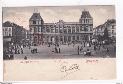 Bruxelles - La Gare du Nord - postkaart