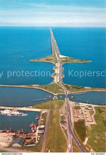 Den Oever Wieringen Afsluitdijk naar Friesland Abschlussdeich
