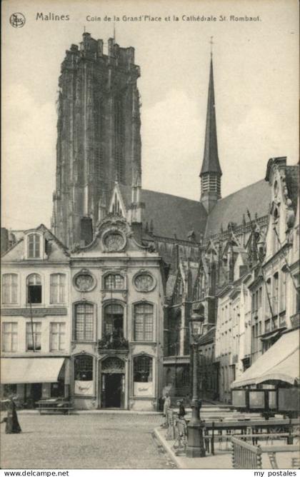 Malines Mechelen Flandre Malines Cathedrale St. Rombaut Grand Place