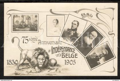 Postcard / ROYALTY / Indépendance Belge / 75 e anniversaire Indépendance Belge / 1830 - 1905 / unused