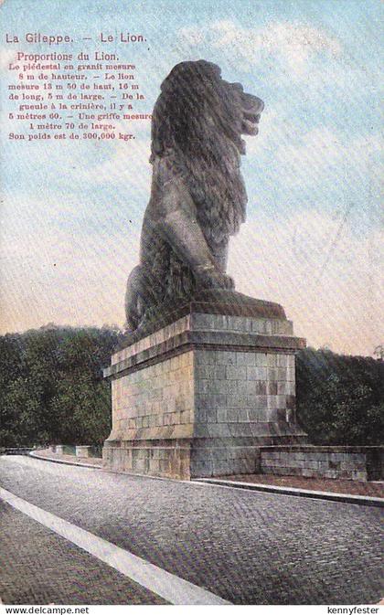 Postkaart Jalhay Galbach Löwe - Gileppe-Talsperre 1922