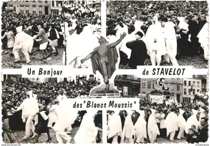CPSM Carte postale Belgique Stavelot Un bonjour de Stavelot des Blancs Moussis multi vues  VM85551ok
