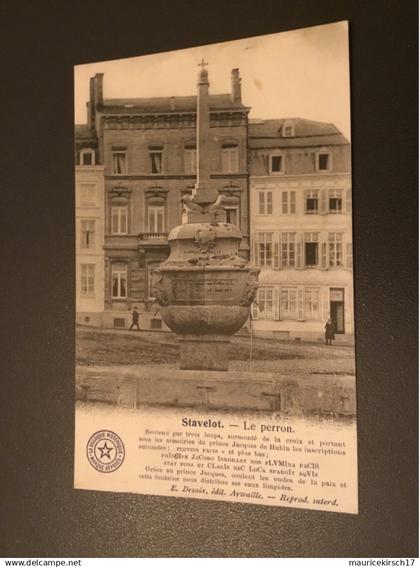 Stavelot perron 1911 bettembourg