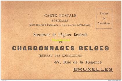 CPA CHARBONNAGES BELGES BRUXELLES