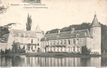 [-5%] BELGIQUE - Ternat - Kasteel Cruquembourg - Château Cruquembourg - Etang - Tour - édifice - Carte Postale Ancienne
