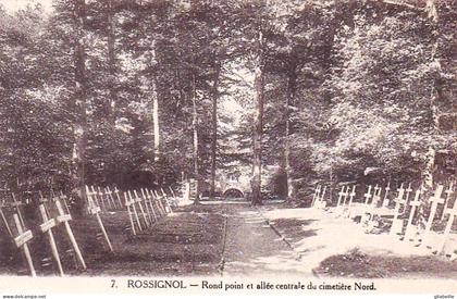 Tintigny - ROSSIGNOL - rond point et allée centrale du cimetiere nord
