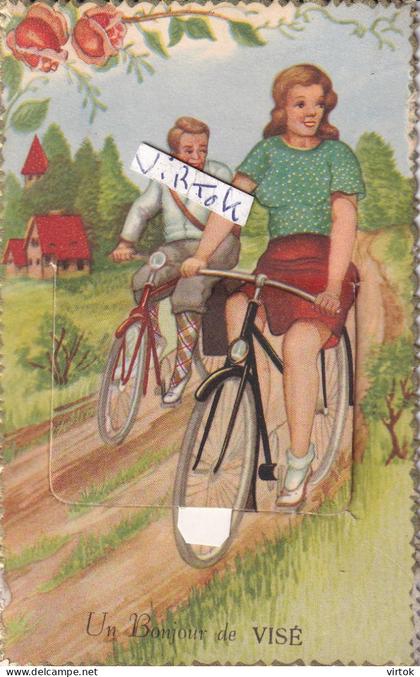 Visé - Wezet       (  carte a système  avec des petites vue )  velo