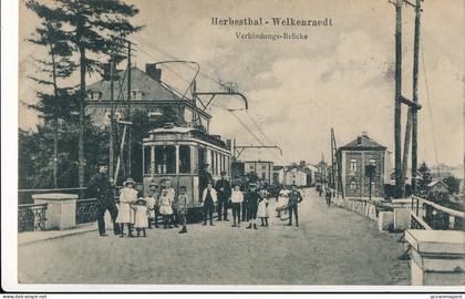 HERBESTHAL - WELKENRAEDT      VERBINDUNGS - BRÜCKE      TRAM     2 SCANS