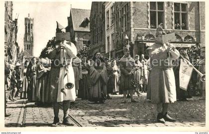 Bruges BRUGGE Belgie Brugsche poorters en hun vrouwen zingen den zegetocht van h