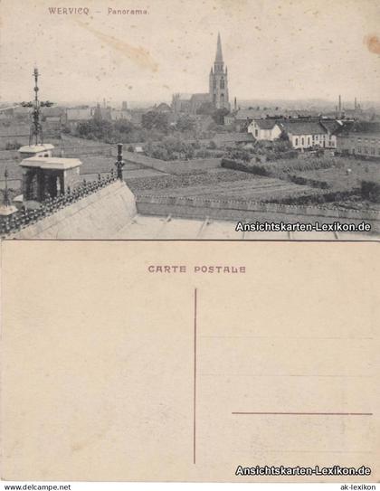Postkaart Wervico Wervik (Wervicq) Panorama 1916