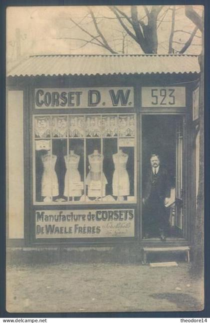 Belgique Wichelen Schellbelle lez Gand Manufacture de Corsets de Waele Frères Corset D. W.