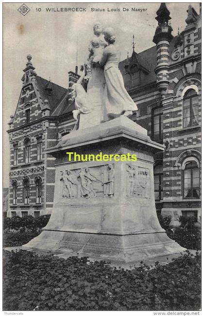 CPA  WILLEBROEK WILLEBROECK STATUE LOUIS DE NAEYER