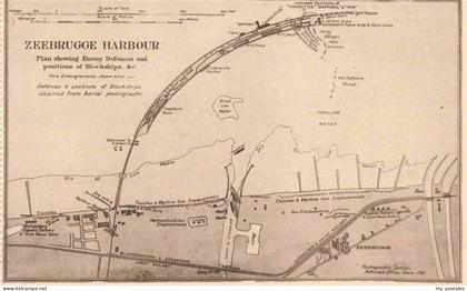 Zeebrugge Zee-Brugge Zeebruegge Belgie Harbour uebersichtskarte