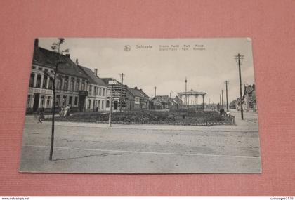 CPA - ZELZATE SELZAETE - GROOTE MARKT - PARK - KIOSK ( KIOSQUE )