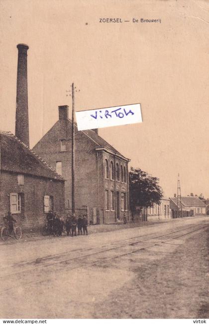 ZOERSEL : De Brouwerij  ( 1924  met zegel )  edit R. Debandt  Santhoven