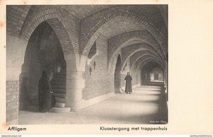 [-10%] BELGIQUE - Affligem - Kloostergang met trappenhuis - Cloître - cage d escalier - animé -Carte postale ancienne