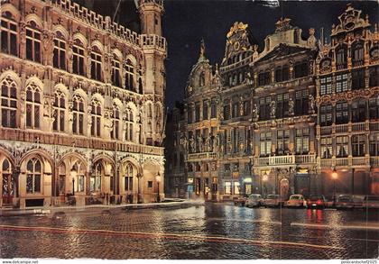 B54744 Bruxelles Grand`s Place la nuit belgium