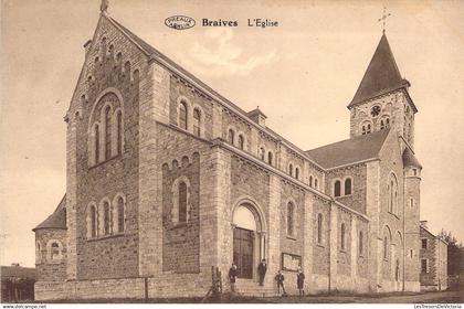 BELGIQUE - BRAIVES - L'église - Carte postale Ancienne