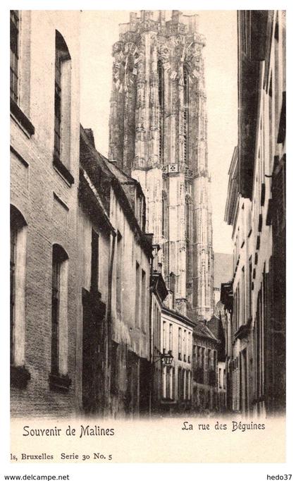 Belgique - Malines - La Rue des Béguines