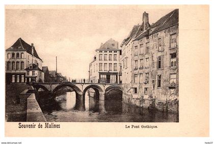 Belgique - Malines - Le Pont Gothique