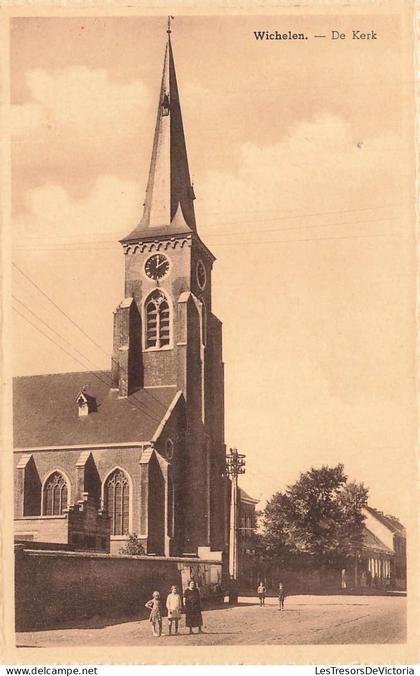 BELGIQUE - Wichelen - Kerk - Drukkerij De Nil - papierhandel - Kunstfotographie - Em Beernaert - Carte postale ancienne