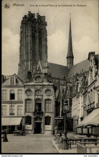 Malines Mechelen Flandre Malines Cathedrale St. Rombaut Grand Place