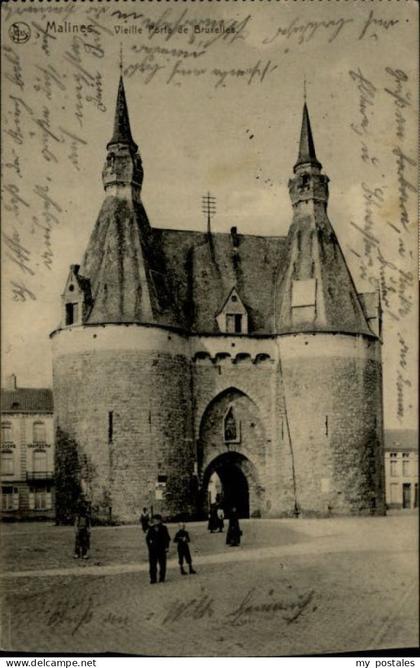 Malines Mechelen Flandre Malines Porte Bruxelles