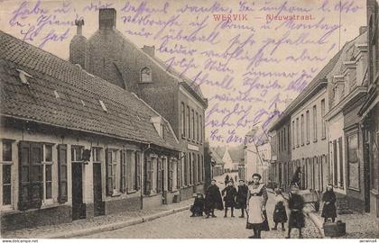 Nieuwstraat in Wervik Flandern Belgien Postkarte AK 1915