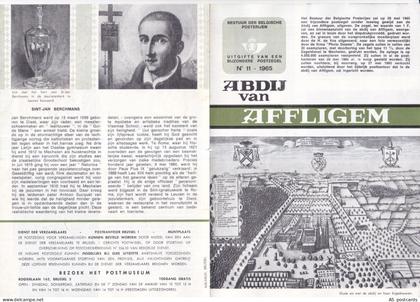 SA39i Belgium 1965 The convent Affligem & Saint Jean Berckmans special booklet