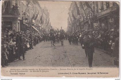 PK - CP - PC - Anvers Antwerpen - bezoek koninklijke familie