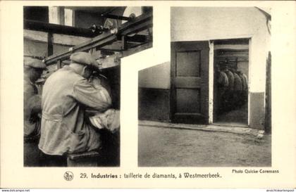 CPA Westmeerbeek Hulshout Flandern Antwerpen, Diamantschleifen