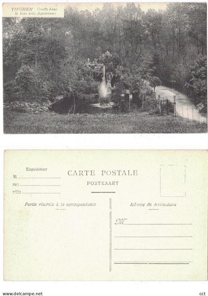 Tiegem  Tieghem Anzegem)   Grotte dans le Bois avec Aquariums