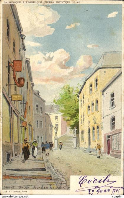 CPA Arlon Escalier St Donat