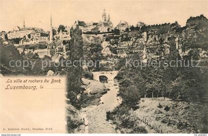 Luxembourg Luxembourg La ville et rochers du Bock