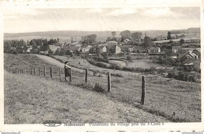 [-15%] BELGIQUE - Nobressart - Panorama du village pris du Cone - champ - rue - Edit JF Moris Colling - Carte postale an
