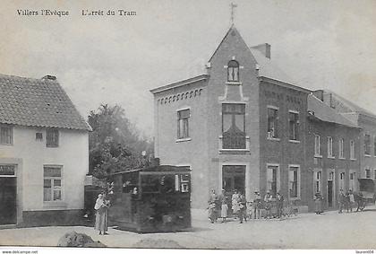 AWANS. VILLERS L'EVEQUE. L'ARRET DU TRAM. TOP ANIMATION