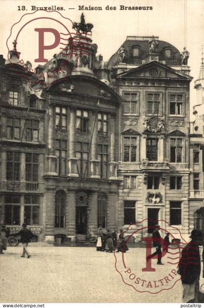 BELGICA. Belgien / Belgium. BRUXELLES. MAISONS DES BRASEURS.