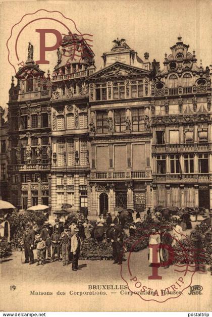 BELGICA. Belgien / Belgium. BRUXELLES. MAISONS DES CORPORATIONS.