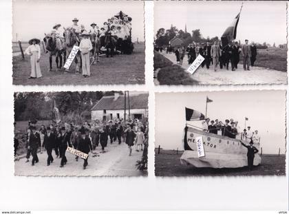 Beauvechain: cortege pour la libération fin de guerre l'honneur de la paix 1945  ( 22 photos Cartes )