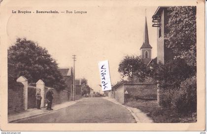 La Bruyère - Beauvechain :  rue longue    (    avec timbre )