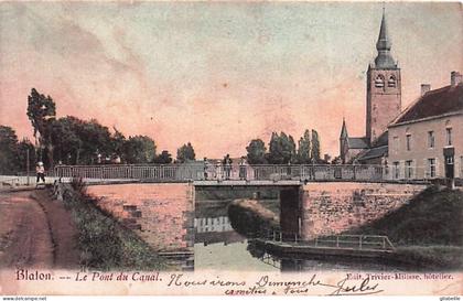 Hainaut - Bernissart-  BLATON - le pont du canal
