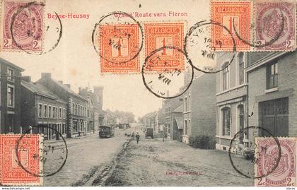 Belgique - BEYNE-HEUSAY - Grand'Route vers Fléron - Tramway