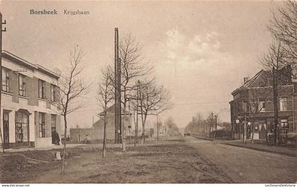 [-5%] BELGIQUE - Borsbeek - Krijgsbaan - militaire - rue - village - animé - ASA - Uitg A Bogaerts - Carte postale ancie