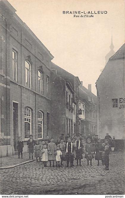 Belgique - BRAINE L'ALLEUD (Br. W.) Rue de l'École